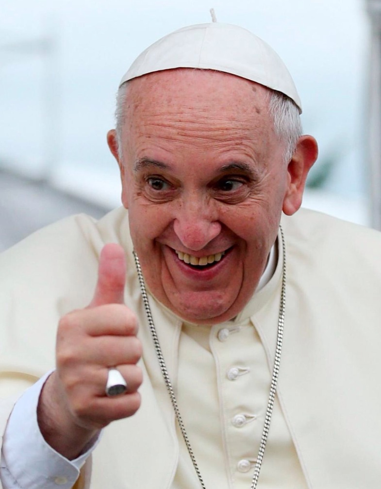 Статья о визите папы с сатирического сайта