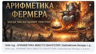 Арифметика вместо Евангелия